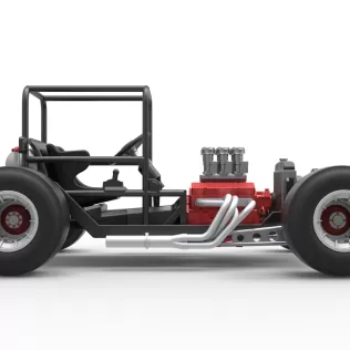 Vintage Supermodified stock car Base Version 2 Scale 1:25 - Model thumbnail 20