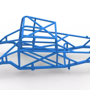 Frame of Canadian vintage modified stock car Scale 1:25 - Model thumbnail 14