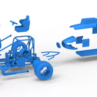 Dirt Silver Crown Champ car Scale 1:25 - Model thumbnail 28