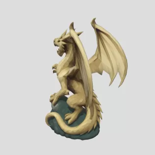 Dragon Statue - Model thumbnail 2