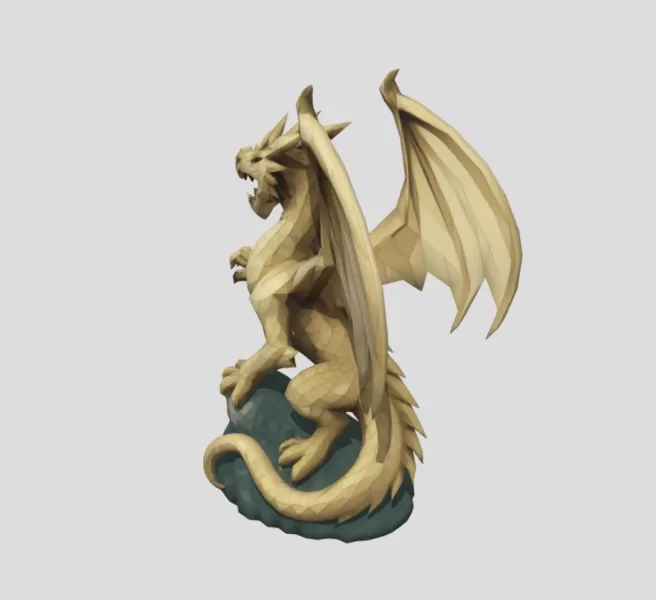 Dragon Statue - Model preview 2