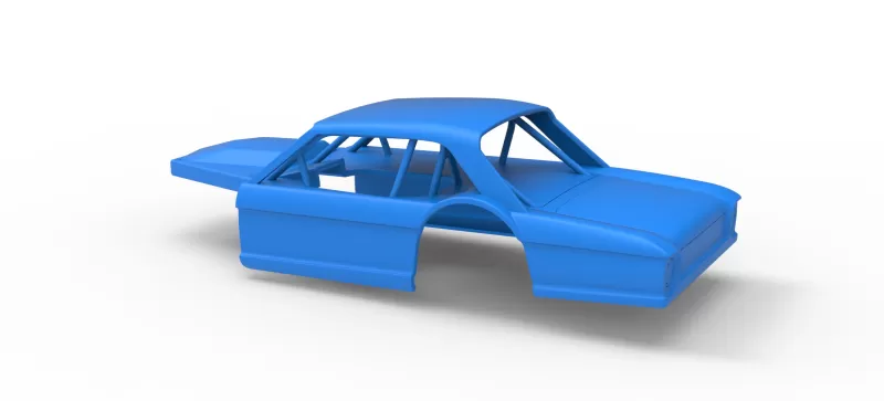 Shell of Vintage Asphalt Modified stock car V11 Scale 1:25 - Model preview 10