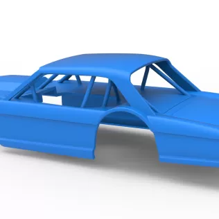 Shell of Vintage Asphalt Modified stock car V11 Scale 1:25 - Model thumbnail 10