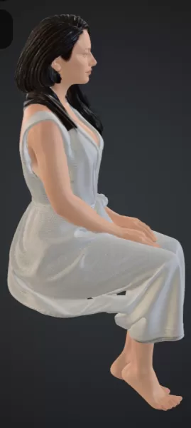 Frau in der sauna - Model preview 2