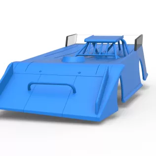 Shell of Wedge Dirt Late model Scale 1:25 - Model thumbnail 4