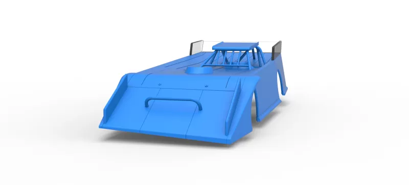 Shell of Wedge Dirt Late model Scale 1:25 - Model preview 4