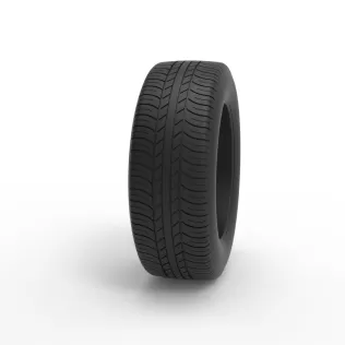 Race tire 9 Scale 1:25 - Model thumbnail 3