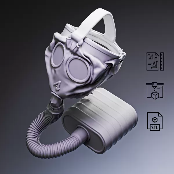 WWI Gas Mask S.B.R. #RoZ - Model preview 9