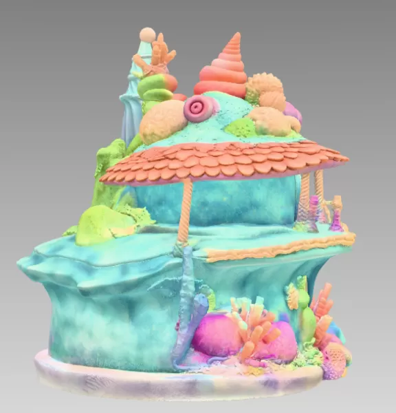 Seashell Fantasy House – Ocean Coral Cottage STL | 3D Printable - Model preview 5