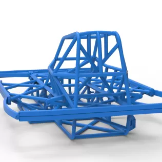 Frame of BriSCA Formula 2 Stock Car Scale 1:25 - Model thumbnail 11