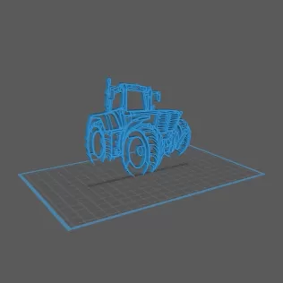 Tractor - Fendt Favorit 936 Wall Art - Model thumbnail 1