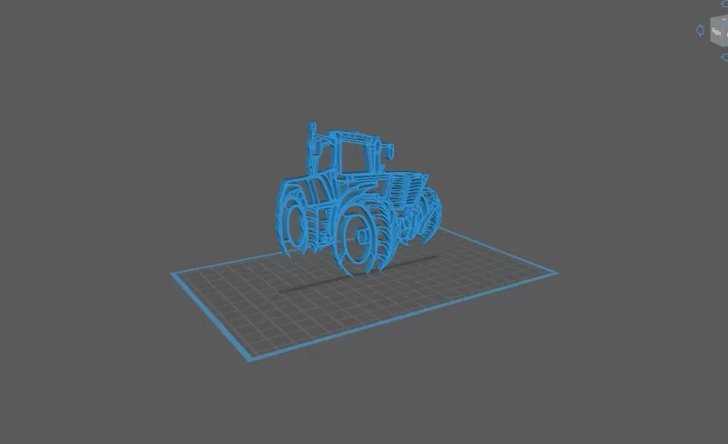 Tractor - Fendt Favorit 936 Wall Art - Model preview 1