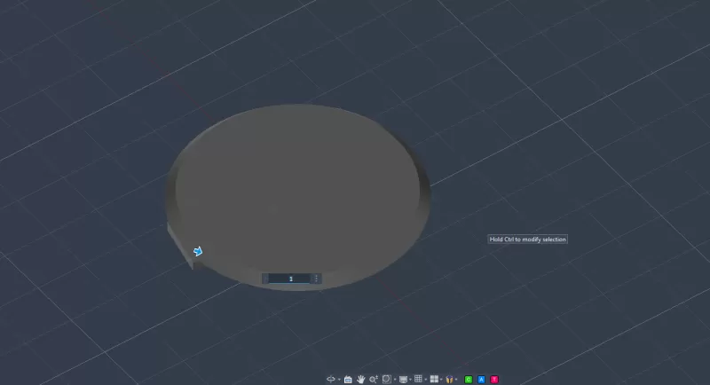 BMW E36 headlight washer cap - Model preview 2