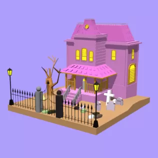 Halloween Haunted House - Model thumbnail 2