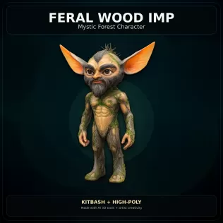 Mystic Forest Creatures – Fantasy 3D Character Pack - Model thumbnail 20