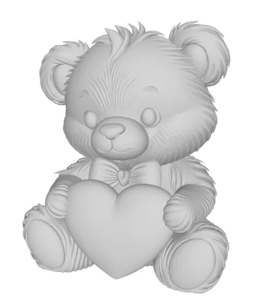 Мишка-сердце - Model preview 1