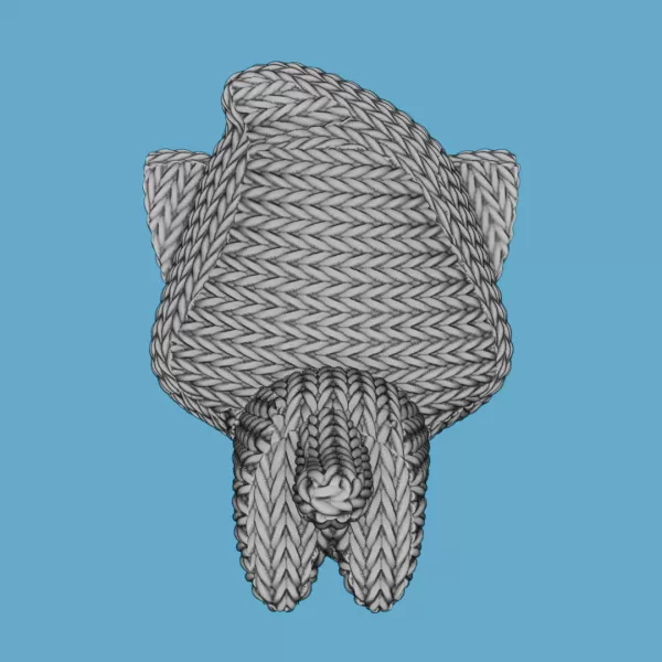Crochet Omen Cat - Model preview 4
