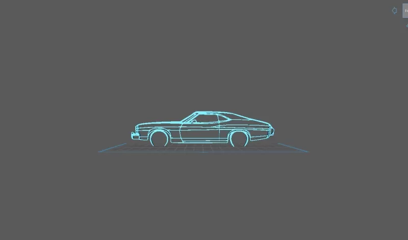 Ford - Gran Torino Sport FastBack 1973 Wall Art - Model preview 1