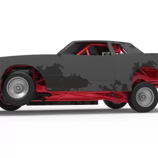 IMCA Stock car while turning Scale 1:25 - Model thumbnail 2