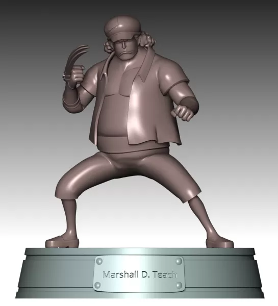 Marshall D Teach Young - One Piece - Model preview 10