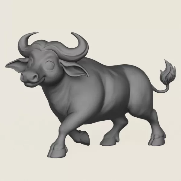 Buffalo Toy Print Ready 3D Model - Model preview 1