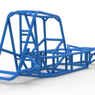 Frame of Silver Crown Car Version 2 Scale 1:25 - Model thumbnail 12