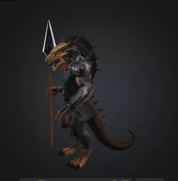 Alien Warrior - Model preview 2