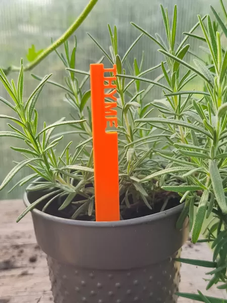 3D Printed Garden Markers STL, Herb and Vegetable Labels 3D Prin - Model preview 6