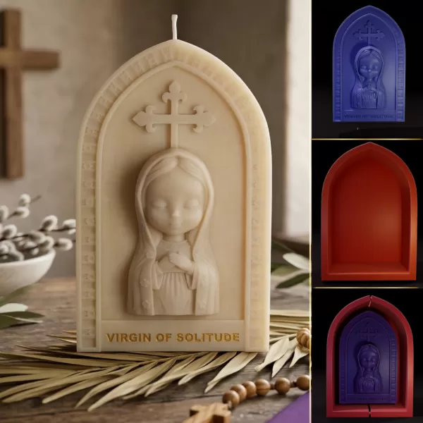 Virgin of Solitude Chibi Style Printable 3D Model - Model preview 1