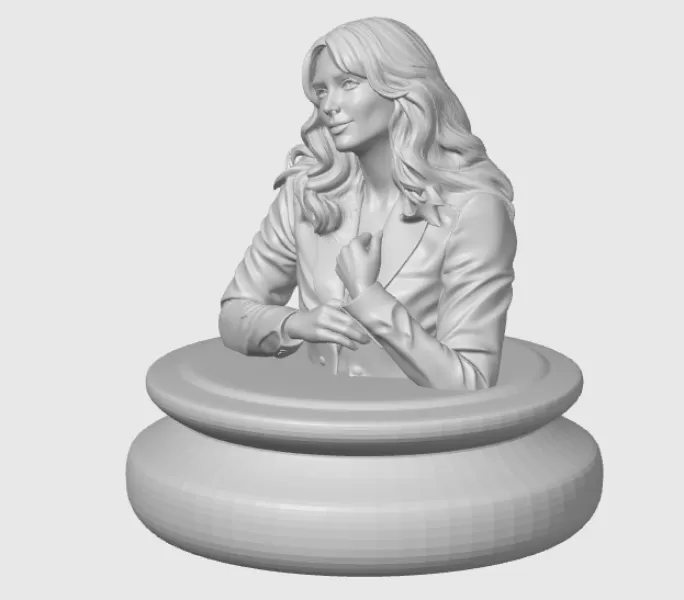 Keira Knightley 3D Bust Print - Model preview 2