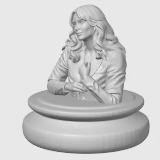 Keira Knightley 3D Bust Print - Model thumbnail 2