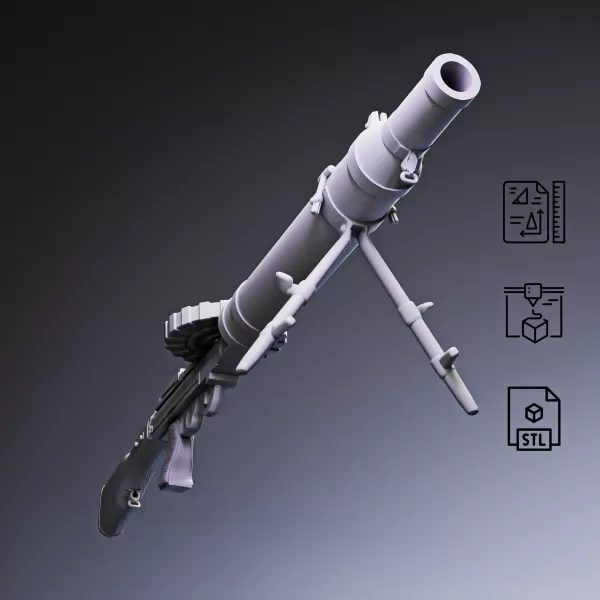 Lewis Light Machine Gun #RoZ - Model preview 3