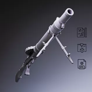 Lewis Light Machine Gun #RoZ - Model thumbnail 3