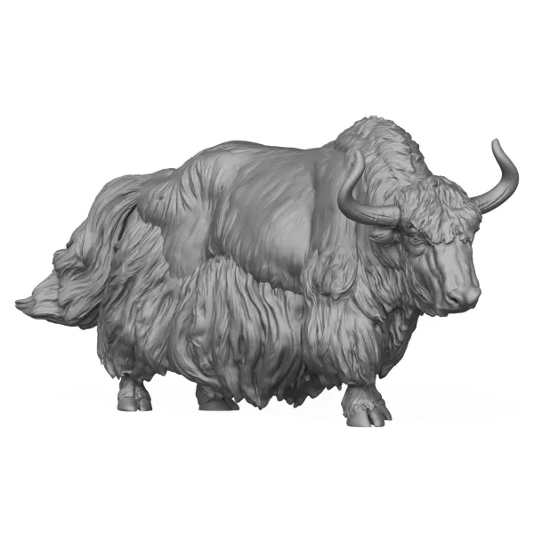 3D Printable Yak Animal - Model preview 1