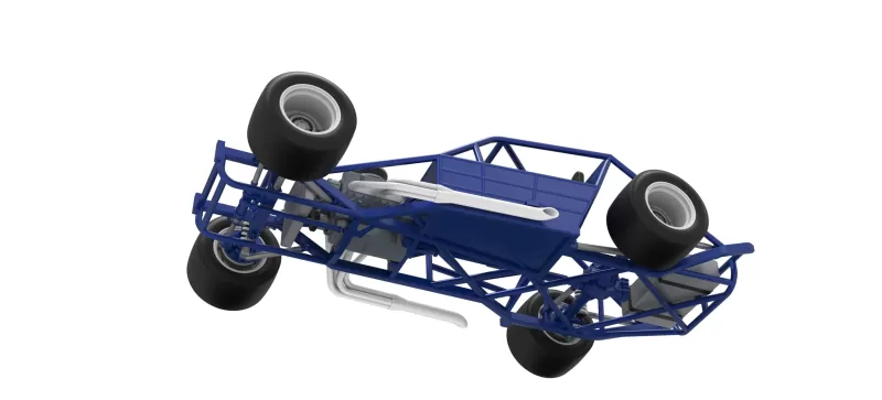 Vintage Asphalt Modified stock car Base V6 Scale 1:25 - Model preview 3