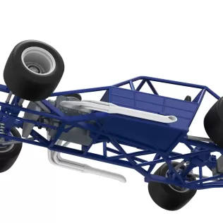 Vintage Asphalt Modified stock car Base V6 Scale 1:25 - Model thumbnail 3