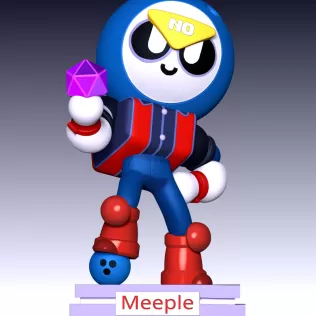 Meeple Brawl Stars Fan Art - Model thumbnail 2