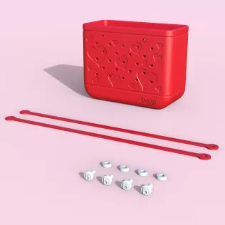 Heart Mini Bogg Bag, Bogg Bag Keychain, Love Bogg Bag, Beach Bag - Model thumbnail 4