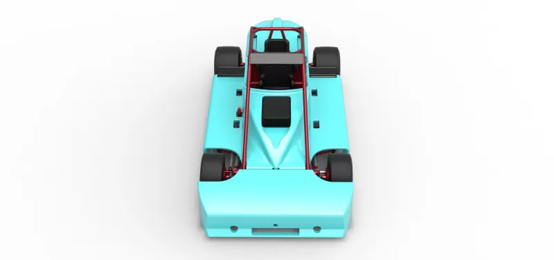 Experimental Pavement Silver Crown Car Version 3 Scale 1:25 - Model preview 8