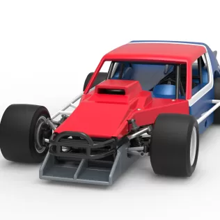 Vintage Asphalt Modified stock car V10 Scale 1:25 - Model thumbnail 5