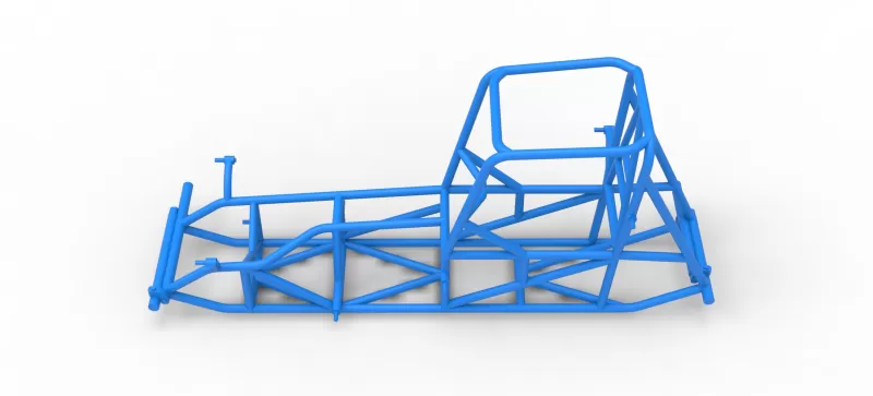 Frame of Vintage Pavement Sprint car Scale 1:25 - Model preview 7