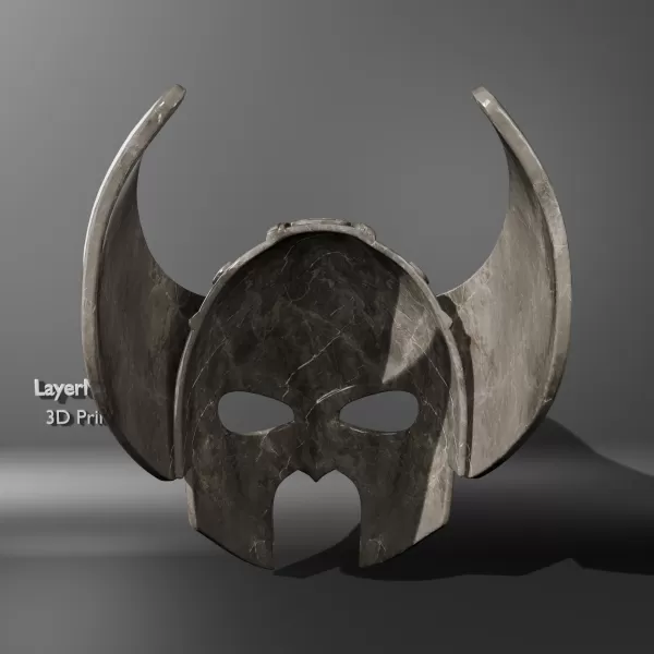 Viking Warrior Helmet Mask - Model preview 4