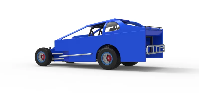 Northeast Dirt Modified stock car Version 2 Scale 1:25 - Model preview 13