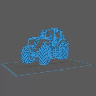 Tractor - Massey Fergusson Wall Art - Model thumbnail 1