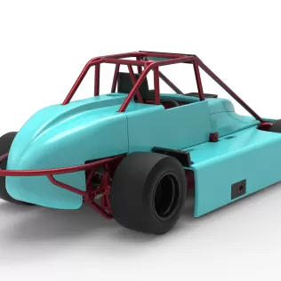 Experimental Pavement Silver Crown Car Version 3 Scale 1:25 - Model thumbnail 18