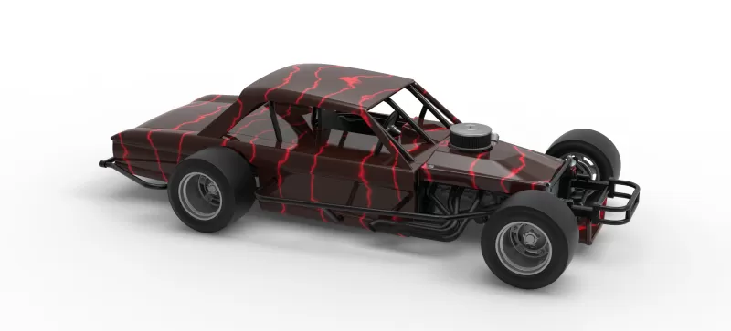 Vintage Asphalt Modified stock car V13 Scale 1:25 - Model preview 24
