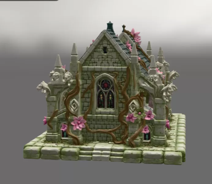 Blossom Cathedral STL File for 3D Print - Model preview 8