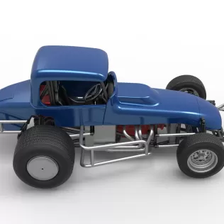Vintage Sprint car Version 2 Scale 1:25 - Model thumbnail 23