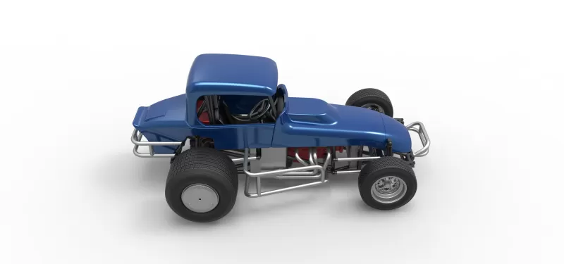 Vintage Sprint car Version 2 Scale 1:25 - Model preview 23