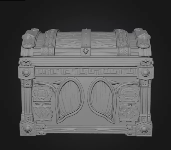 Dungeon chest - Model preview 3